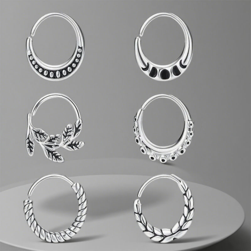Body Jewelry Metal Types - 6 pièces d'accessoires pour anneaux de
