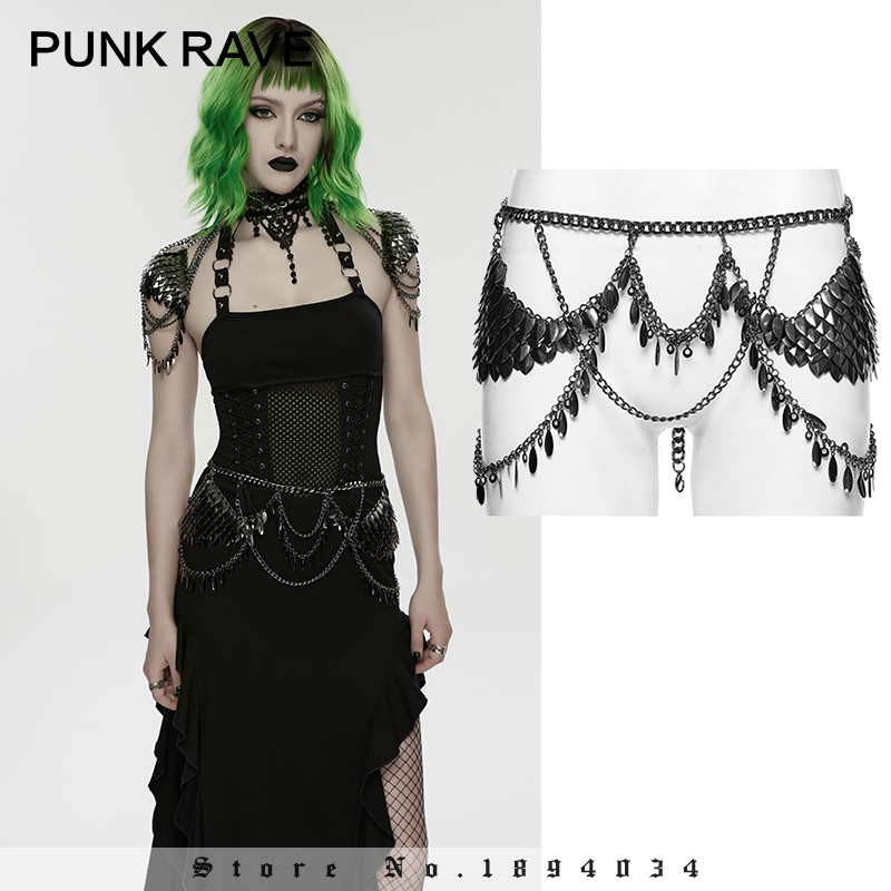 Body Jewelry Metal Types - PUNK RAVE Chaîne de taille en