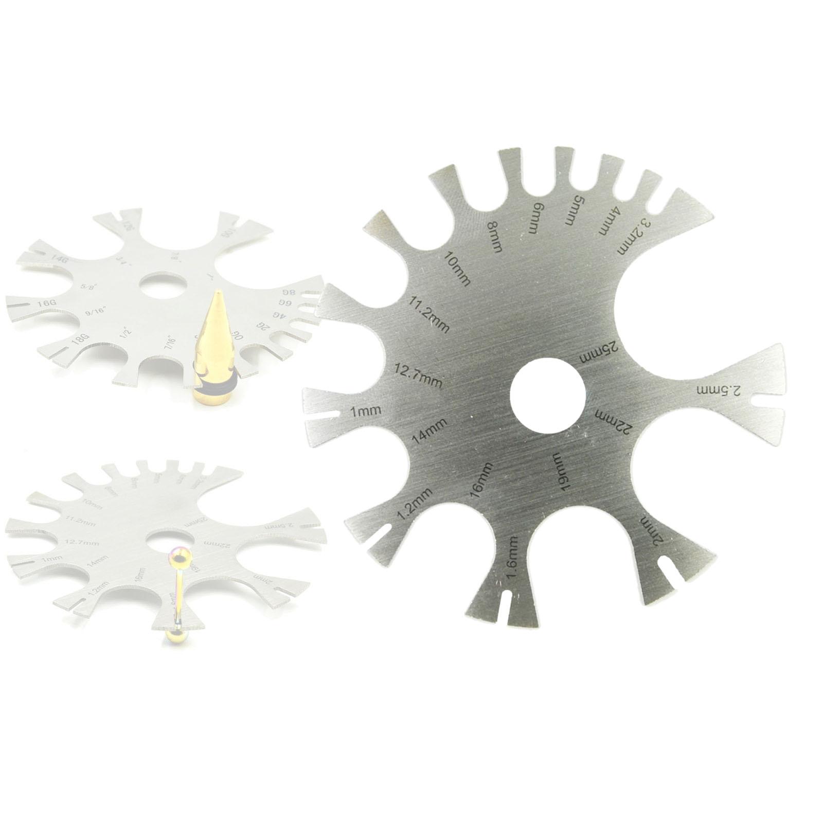Body Jewelry Measurements - Jauge de perçage pour bijoux de