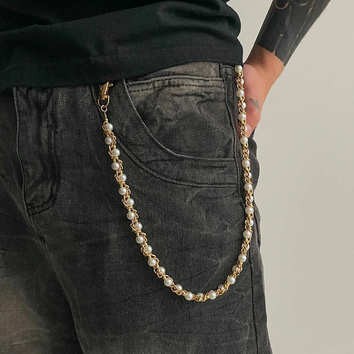 Body Jewelry Rings - Ingemark Punk Imitation perle pantalon Hipster
