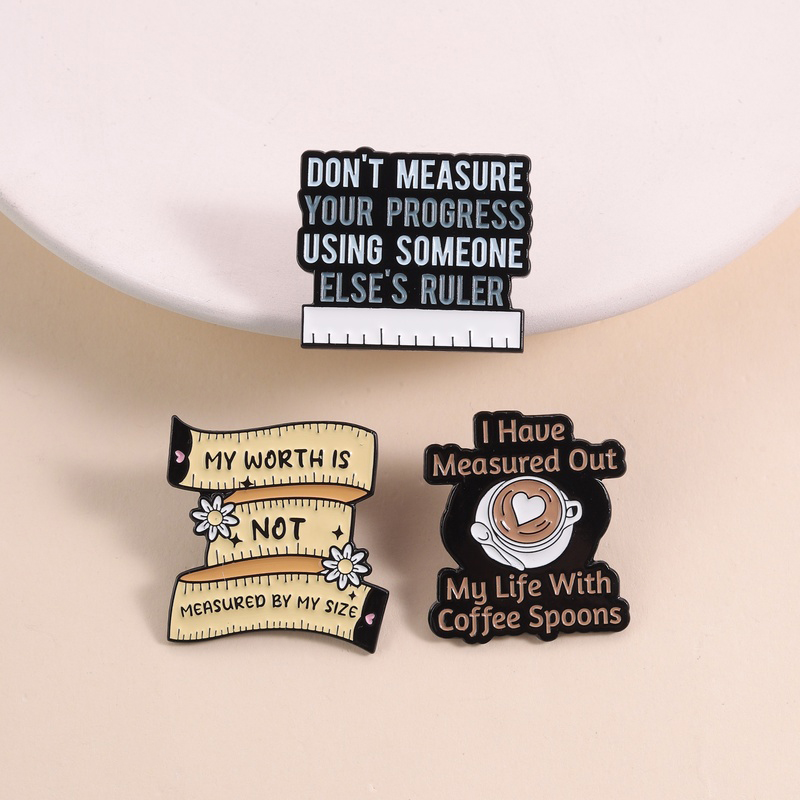 Body Jewelry Measurements - Broche de Positivité Corporelle et d'Amour-Soi