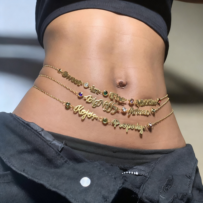 Body Jewelry Names - DUOYING – chaîne de ventre avec
