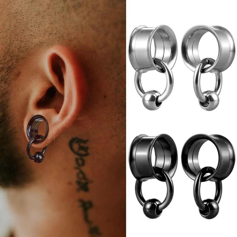 Body Jewelry Hangers - Lot de 2 dilatateurs d'oreilles ronds