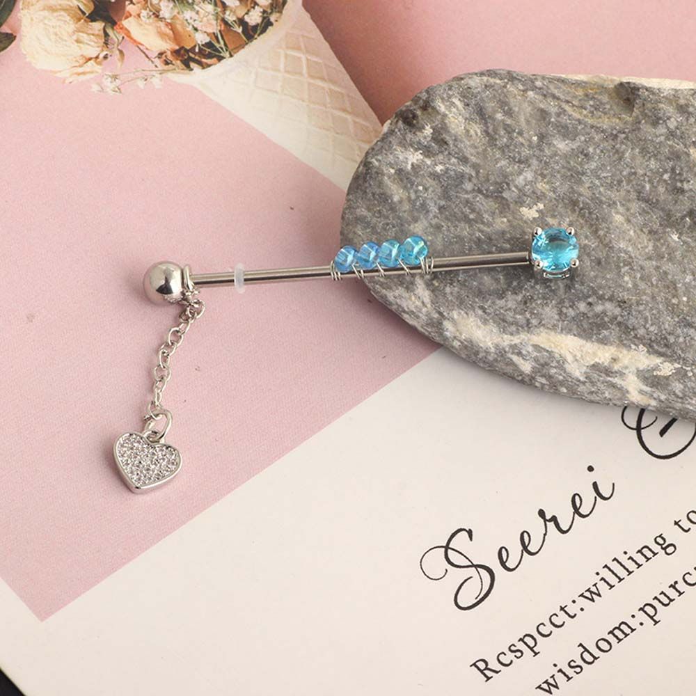 Industrial Barbell Long - Bijoux : Pendentif flèche, barbell, cœur,