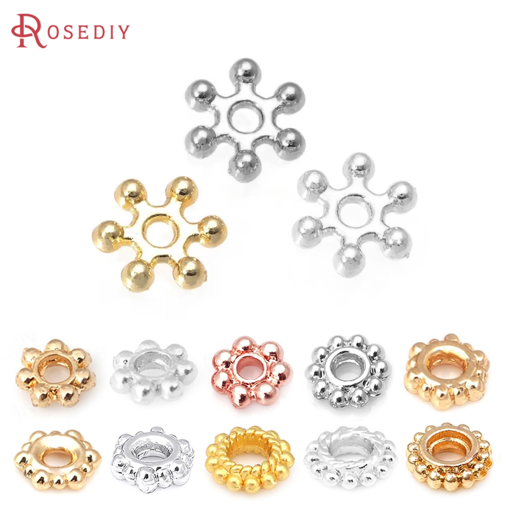 Body Jewelry High Quality - Bracelets d'espacement en laiton couleur or