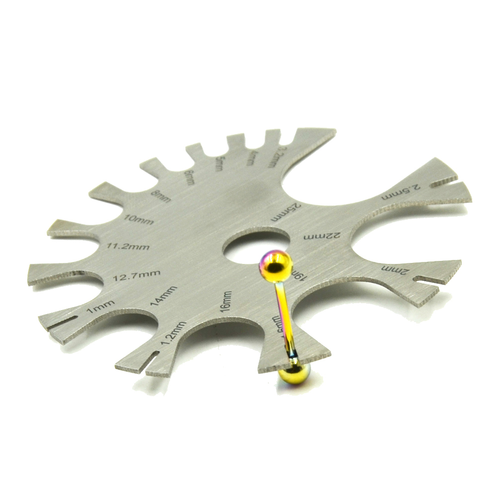 Jauge en acier inoxydable pour - Body Jewelry Measurements avis et prix