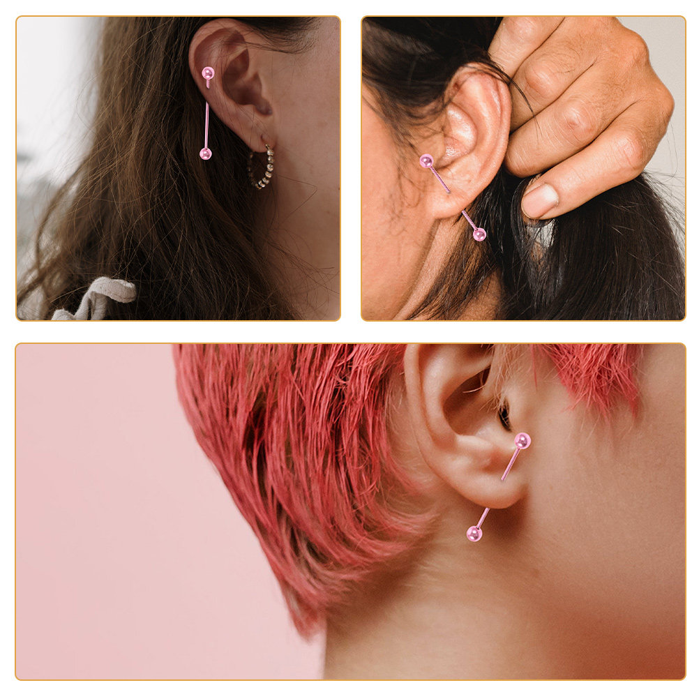 2 paires de boucles d'oreilles - Industrial Barbell Long avis et prix