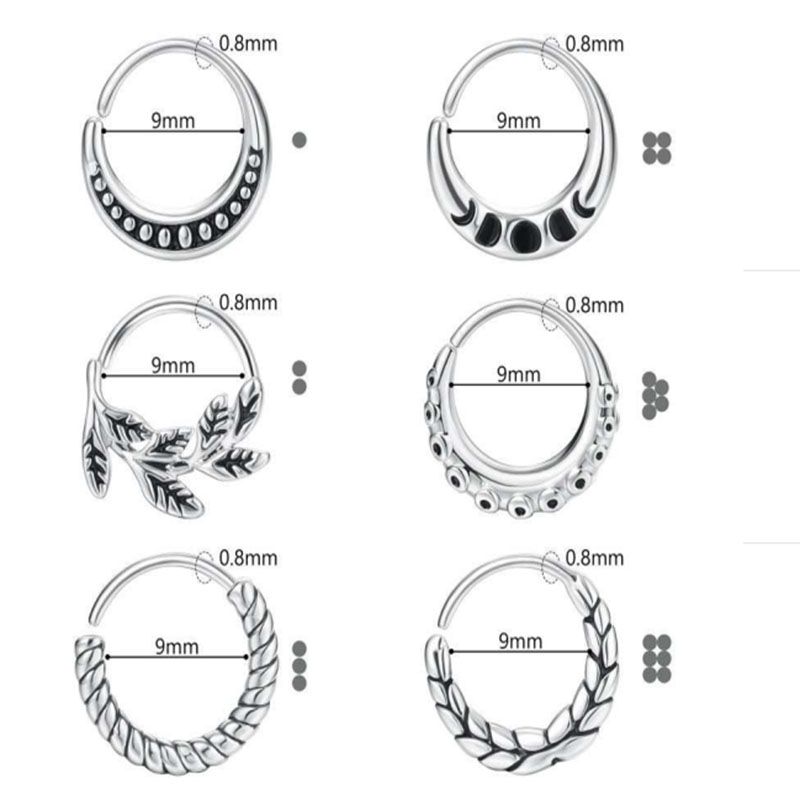 6 pièces d'accessoires pour an - Body Jewelry Metal Types avis et prix