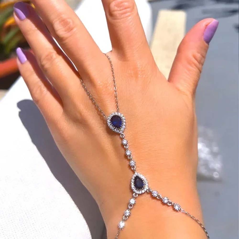 Stonefans – bijoux à main bleu - Body Jewelry Dubai avis et prix