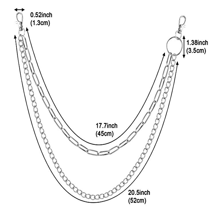 Chaîne de pantalon double en m - Body Jewelry High Quality avis et prix