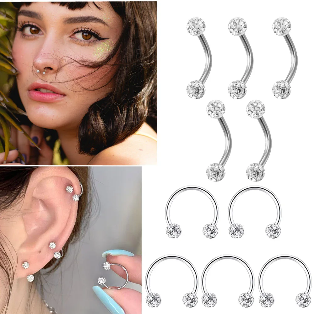 Anneau à lèvres en spirale en  - Body Jewelry Metal Types avis et prix