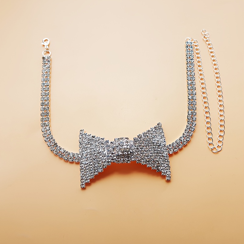 Collier ras du cou avec nœud e - Body Jewelry Chain avis et prix