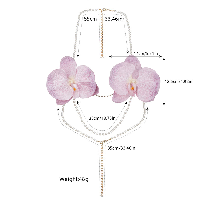 Chaîne de corps en perles avec - Body Jewelry Nipple Chain avis et prix