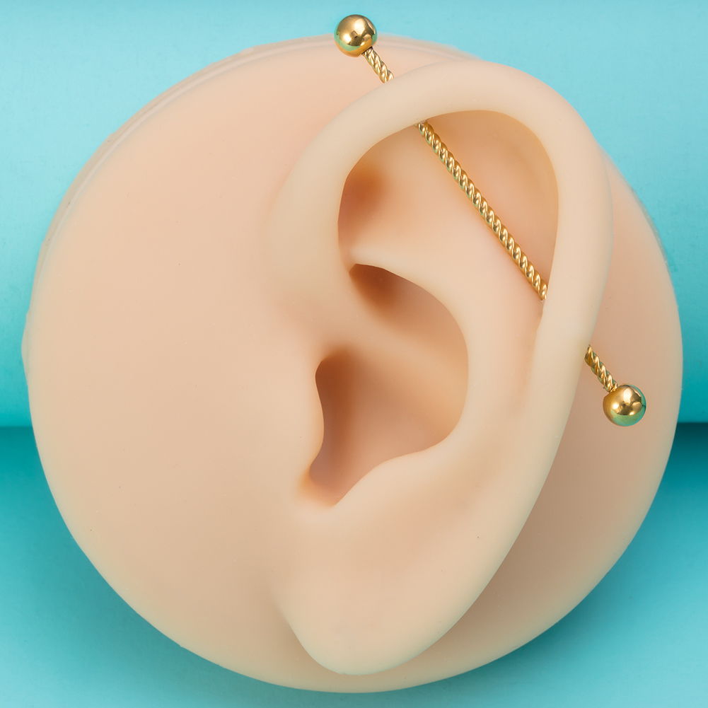 Boucles d'Oreilles Industriell - Industrial Barbell Long avis et prix