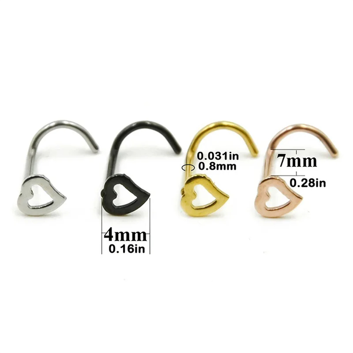 EVISPOL 5 pièces Piercings de  - Body Jewelry Metal Types avis et prix