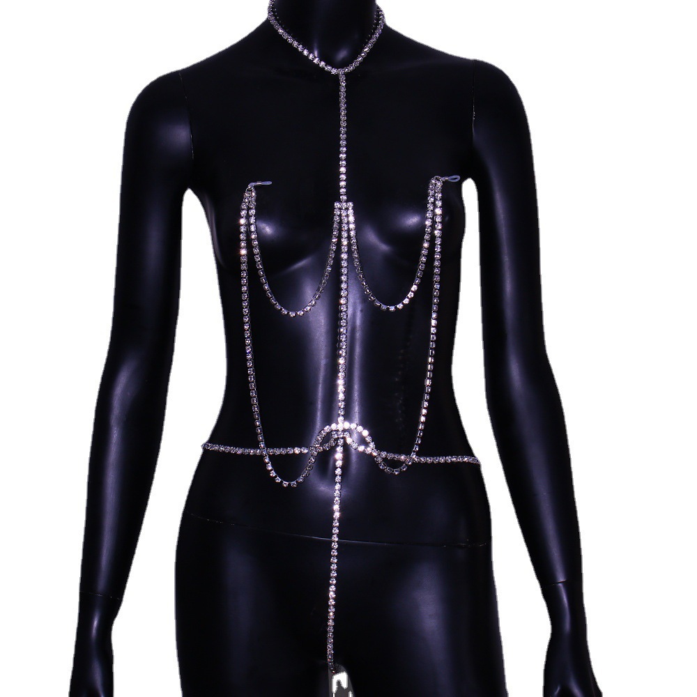 Chaîne de poitrine chaîne de m - Body Jewelry Nipple Chain avis et prix