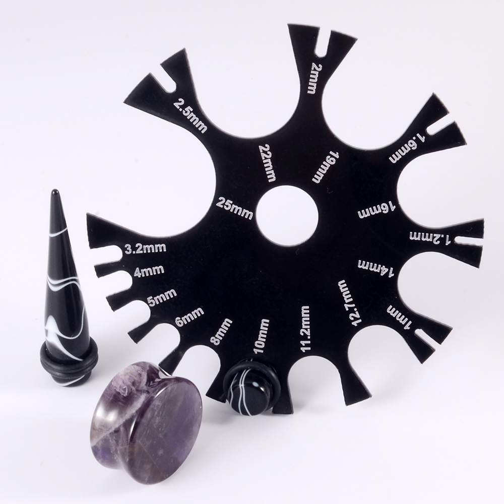 Outil de roue de jauge en acie - Body Jewelry Measurements avis et prix